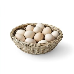 Chicken egg broken in half, follows yolk and protein on a white, isolated.