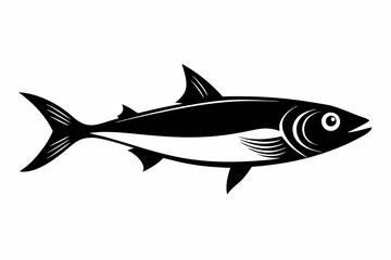 herring fish line art silhouette vector illustration