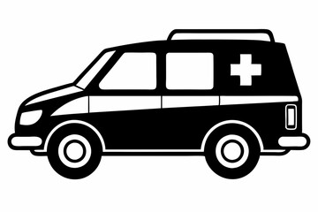 medical health car line art silhouette vector illustration