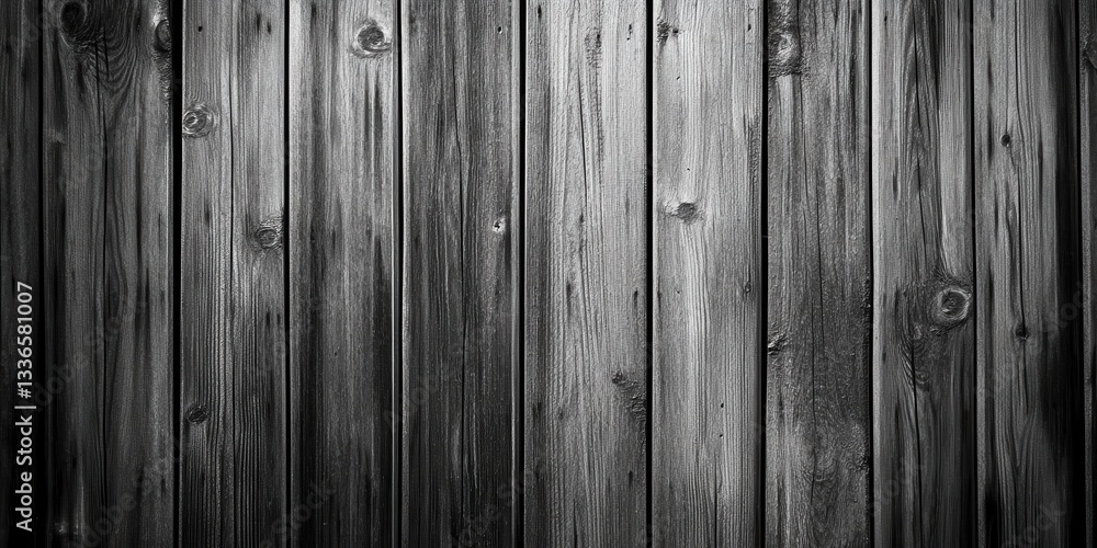 Poster textured timber: close-up view of weathered, vertical wood planks. a pattern of rustic timber shows 