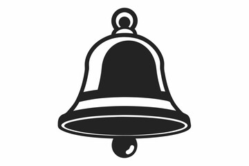 school bell line art silhouette vector illustration