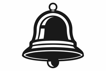 school bell line art silhouette vector illustration