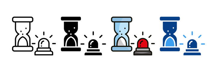 Urgency  Icon Set Multiple Style Collection