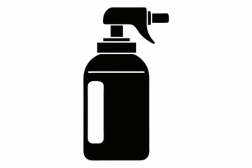 spray bottle icon line art silhouette vector illustration
