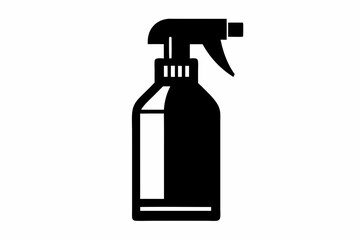 spray bottle icon line art silhouette vector illustration