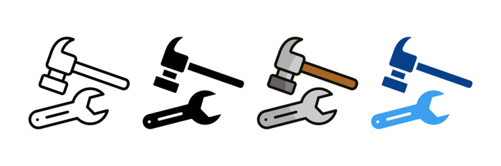 Proactive Maintenance  Icon Set Multiple Style Collection
