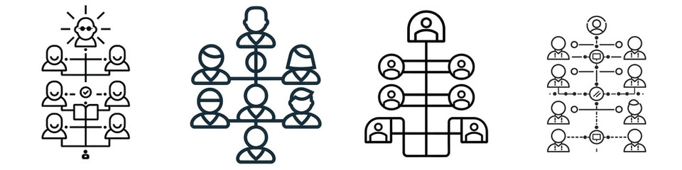 Abstract tree-like designs, white background isolated on white or transparent png