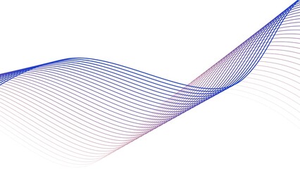 Elegant Blue and Red Digital Waves