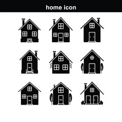 Collection home icons. House symbol. Set of real  Home Line Icons. Editable Stroke. Pixel Perfect. For Mobile and Web. Contains such icons as Home, House, Real Estate, Family, Real Estate Web home fla