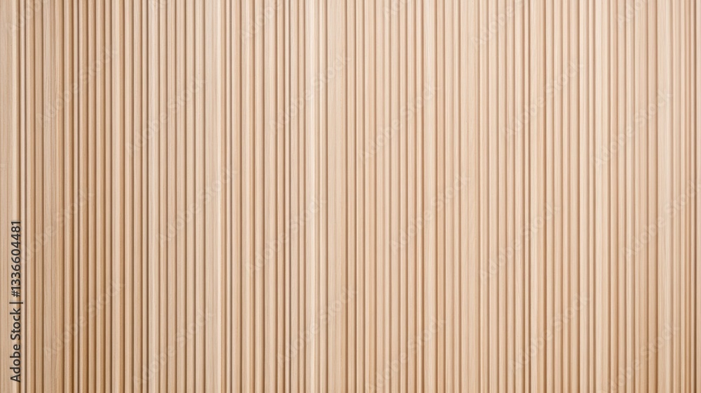 Poster a textured surface featuring vertical lines in light wood tones, creating a minimalist and natural a
