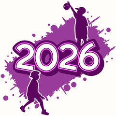 Energetic and Colorful 2026 Vector Typography
