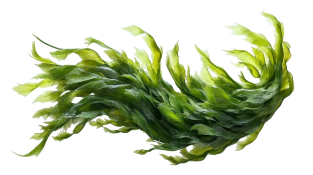 [Transparent Background PNG]Fresh Seaweed Isolated on White Background
