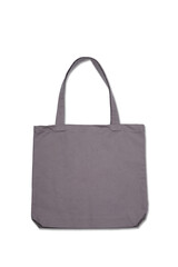 Brown fabric modern shopper bag on white background