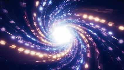 Obraz premium Abstract background of holographic light and flare gradient