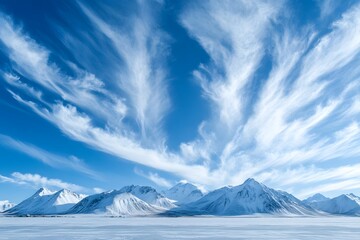 Blue sky and mountain