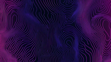 Abstract waves of colorful lines digital art modern design creative space aesthetic view