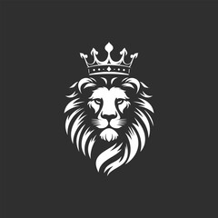 Majestic Lion with Crown, a Powerful Symbol