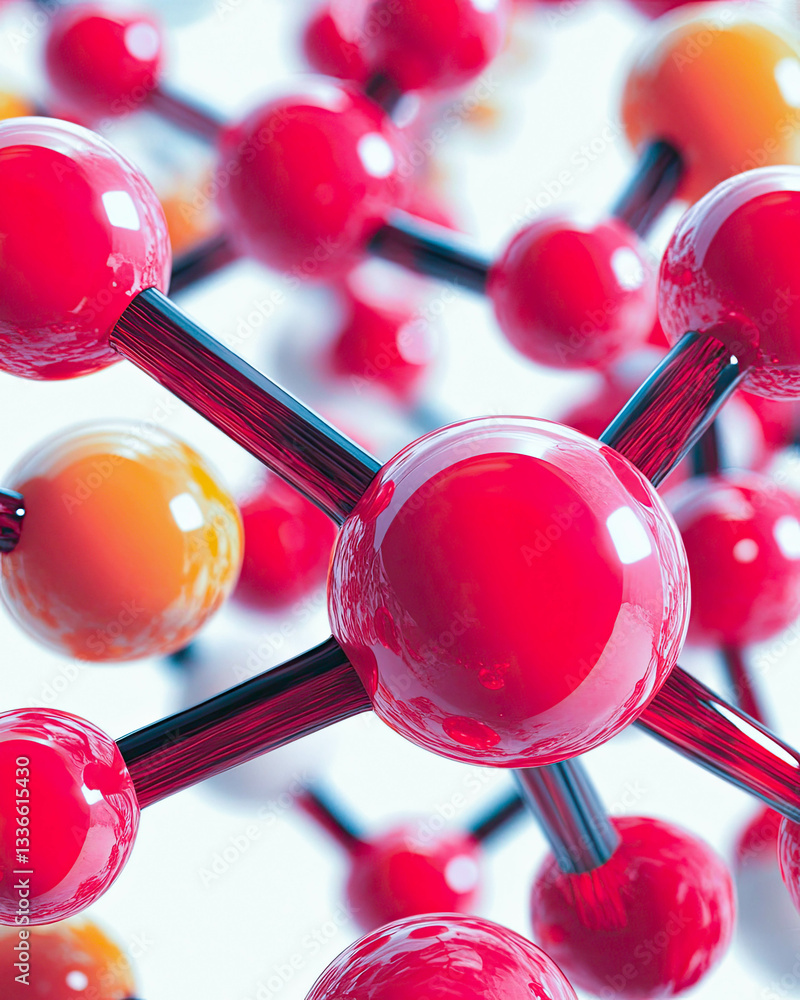 Poster Exploring the vibrant world of molecular structures in a scientific context