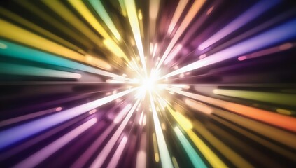 Obraz premium Abstract background of holographic light and flare gradient