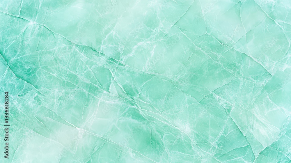 Poster a smooth, mint-colored abstract background featuring intricate lines and patterns, evoking a sense o