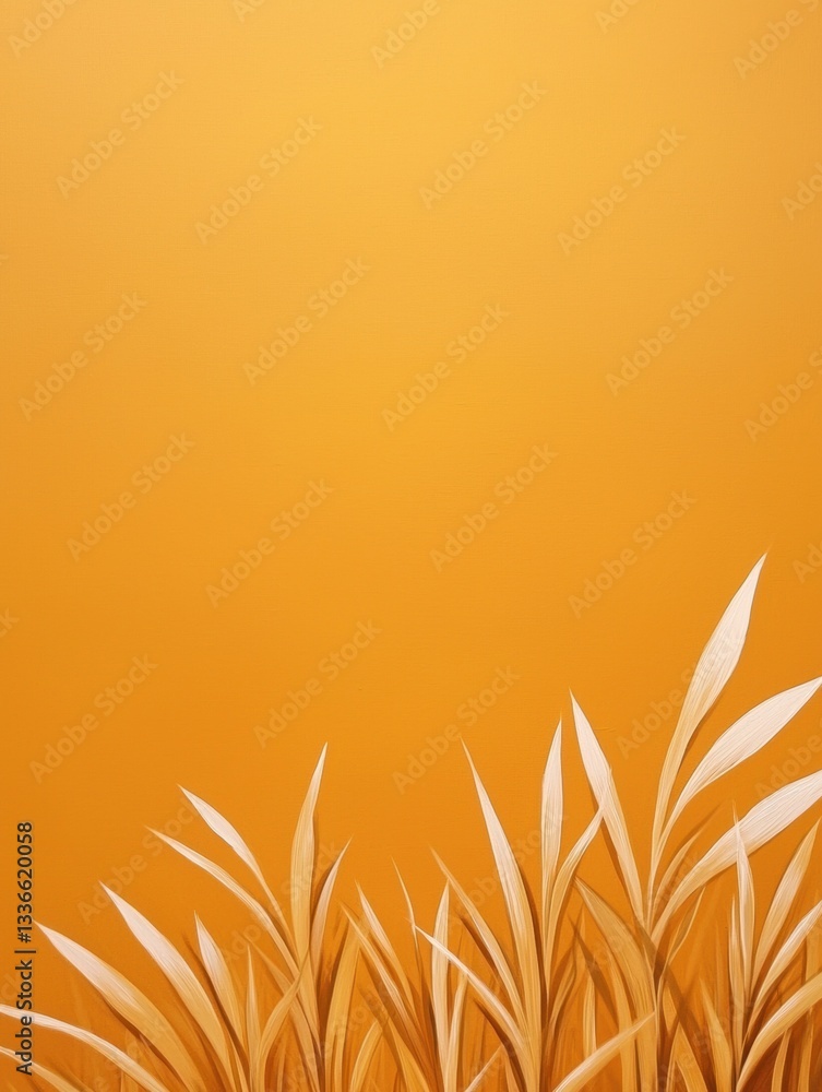 Poster abstract background with a gradient of orange and yellow colors. the background is a solid orange co