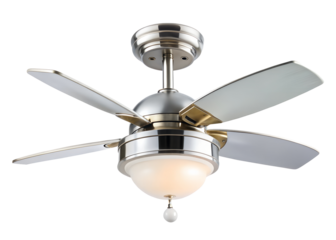 modern ceiling fan with light clipart image on transparent background