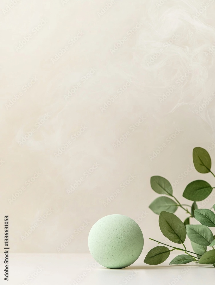 Poster minimalistic composition with a white background. on the right side of the image, there is a single 