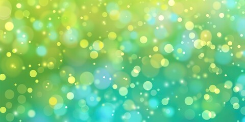 Fototapeta premium Blue and green background with bokeh lights illustration bokehlights wallpaper.
