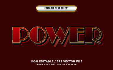 Power Editable Text Effect