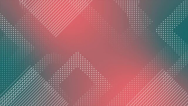 dual tone multiple circular dots moving with parallel lines halftone design loop able geometrical background