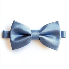 blue stylish bow tie isolated on white background