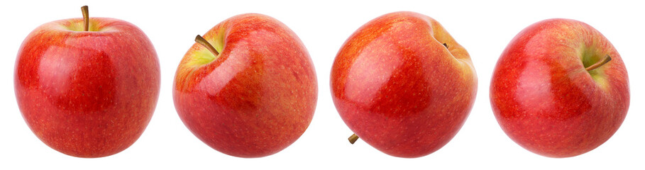 Red apple (Envy Apple) isolated, fresh red apple, transparent PNG, PNG format, Collection, set