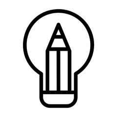 contains icons related to creativity, innovation, discovery, intelligence, thought patterns, ideas.