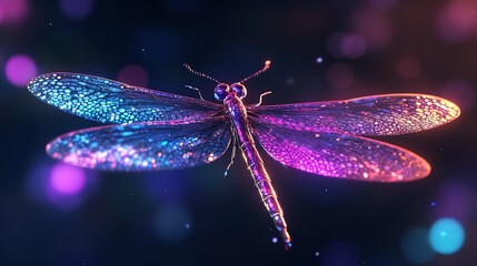 Dragon fly clipart design illustration