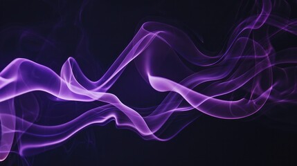 purple smoke on black background, purple, purple waves, purple swirls, purple abstract design, overlay black background