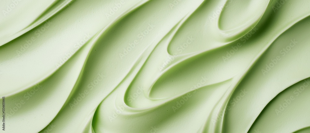 Poster close-up of a textured surface with a light green color. the surface appears to be made of a smooth,