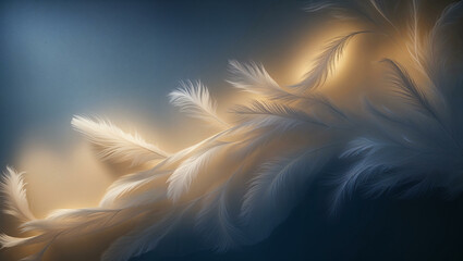 A soft, elegant background with ambient light, featuring a smooth gradient of warm golden and deep blue hues, creating a luxurious and sophisticated atmosphere.