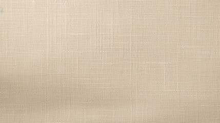 A textured, light beige fabric surface showcasing a subtle weave pattern, ideal for design and textile applications.