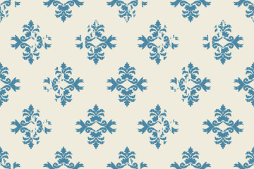 Motifs African paisley boho Floral Ikat seamless pattern embroidery border. Ethnic ikat saree sarong  flower design for Ikat pattern and Ethnic Pattern.Border indian floral Aztec embroidery patterns.