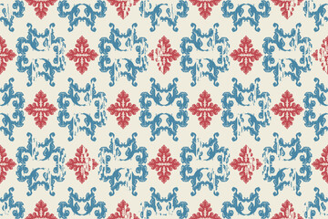 Motifs African boho paisley Floral embroidery Ikat pattern border. Ethnic ikat floral Ethnic Indian Pattern Ikat pattern Ethnic Pattern.Border indian floral Aztec embroidery border seamless patterns.