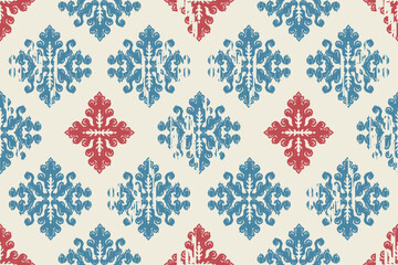 Motifs African boho paisley Floral embroidery Ikat pattern border. Ethnic ikat floral Ethnic Indian Pattern Ikat pattern Ethnic Pattern.Border indian floral Aztec embroidery border seamless patterns.