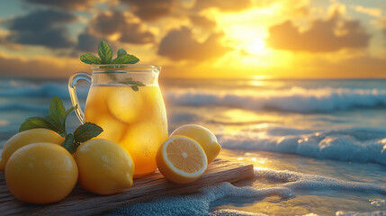 Lemonade Stand by the Beach
