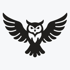 Owl Silhouette Vector Illustration – Wildlife and Branding Graphic