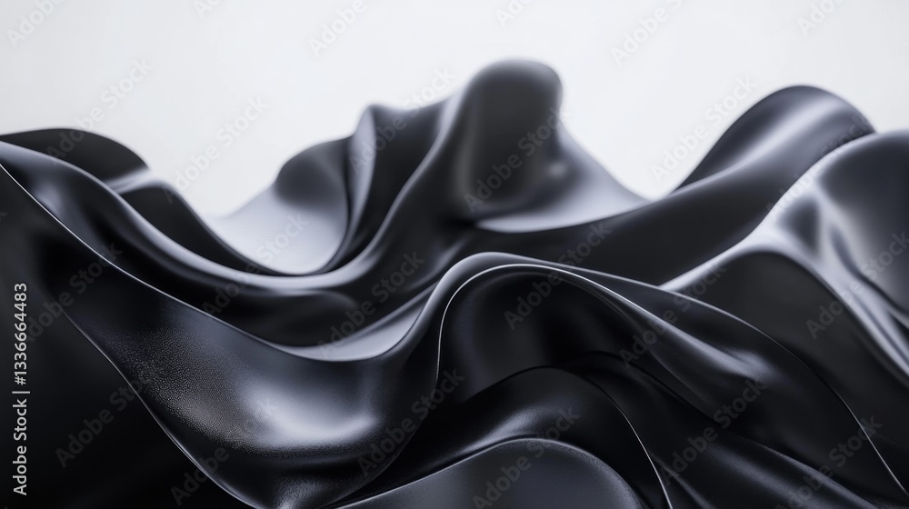 Poster creating fluid ai-generated abstract compositions digital realm visual art virtual environment close