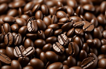 コーヒー豆のクローズアップ