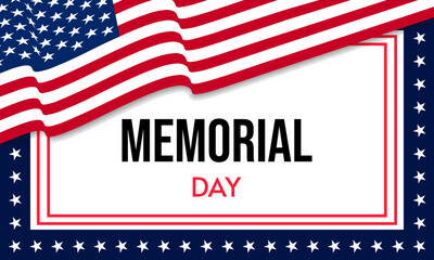 USA Memorial Day vector background