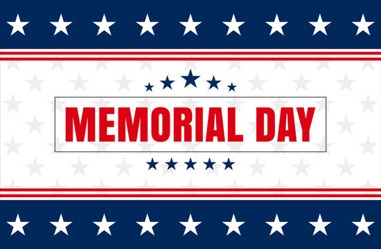 USA Memorial Day vector background