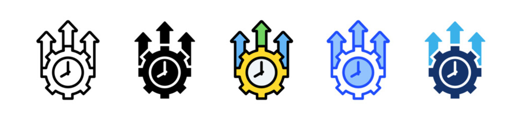 Improvement Icon Set With Multiple Style Collection