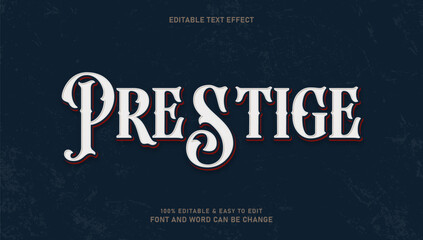 Prestigious text, easily editable text effects in Victorian style