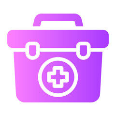 Obraz premium first aid gradient icon